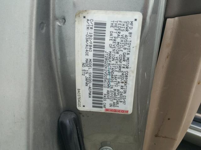 JT2BG22K2V0054110 - 1997 TOYOTA CAMRY LE TAN photo 10