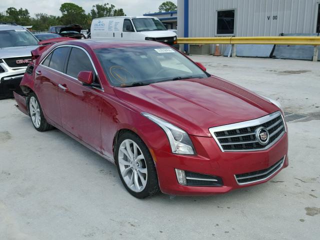 1G6AE5SX0D0151992 - 2013 CADILLAC ATS PREMIU RED photo 1