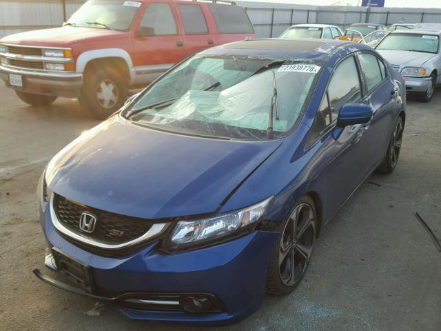 2HGFB6E51EH704837 - 2014 HONDA CIVIC SI BLUE photo 2