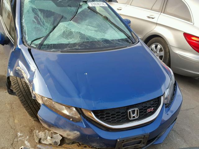 2HGFB6E51EH704837 - 2014 HONDA CIVIC SI BLUE photo 9