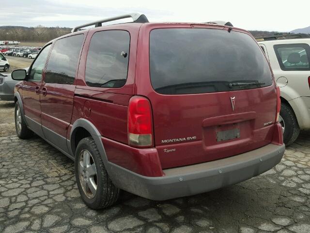 1GMDV33L45D176510 - 2005 PONTIAC MONTANA SV MAROON photo 3