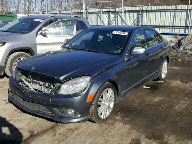 WDDGF81X38F115570 - 2008 MERCEDES-BENZ C 300 4MAT GRAY photo 2