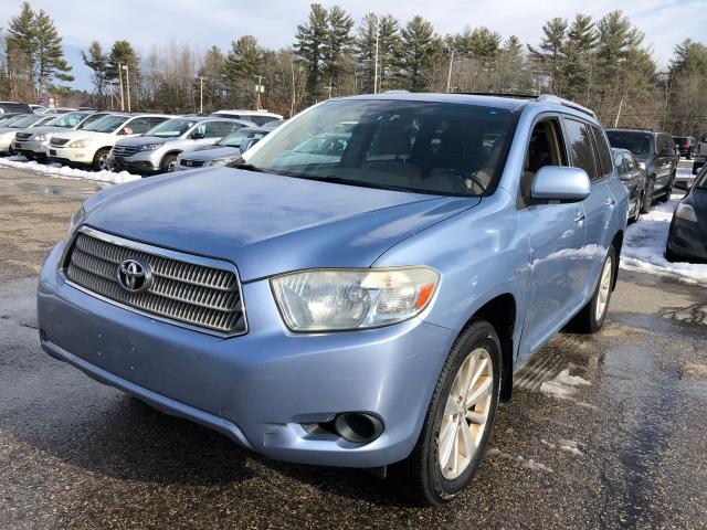 JTEEW41A282018689 - 2008 TOYOTA HIGHLANDER BLUE photo 2