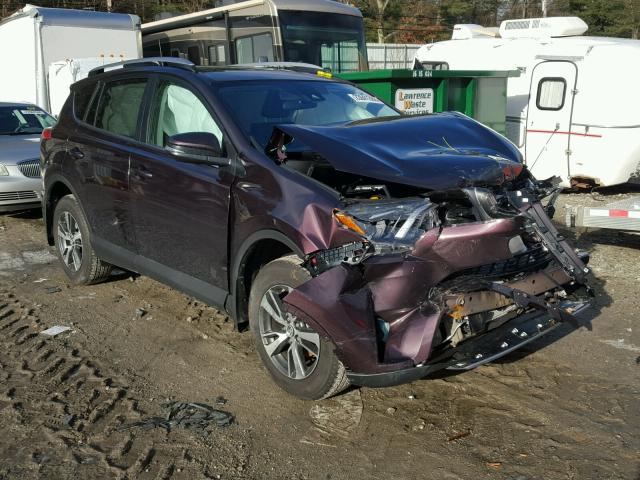 2T3RFREV6JW712587 - 2018 TOYOTA RAV4 ADVEN BURGUNDY photo 1