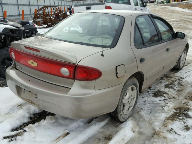 1G1JC52F047337414 - 2004 CHEVROLET CAVALIER TAN photo 4