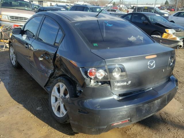 JM1BK32G791234206 - 2009 MAZDA 3 I GRAY photo 3