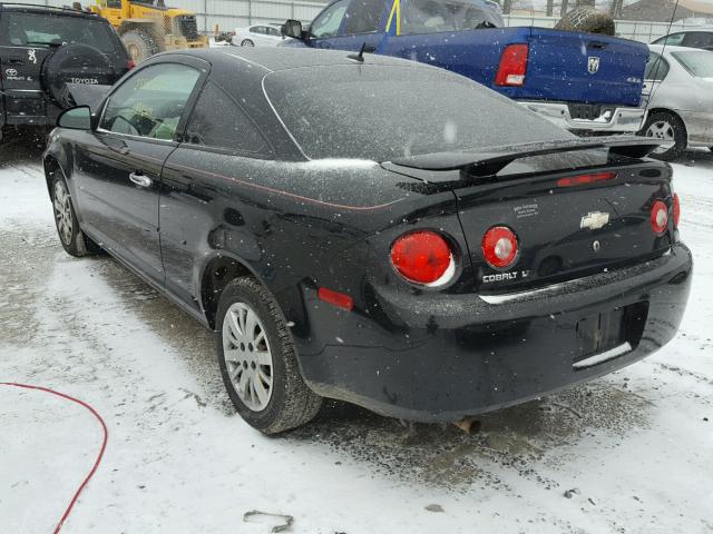 1G1AD1F57A7173744 - 2010 CHEVROLET COBALT 1LT BLACK photo 3