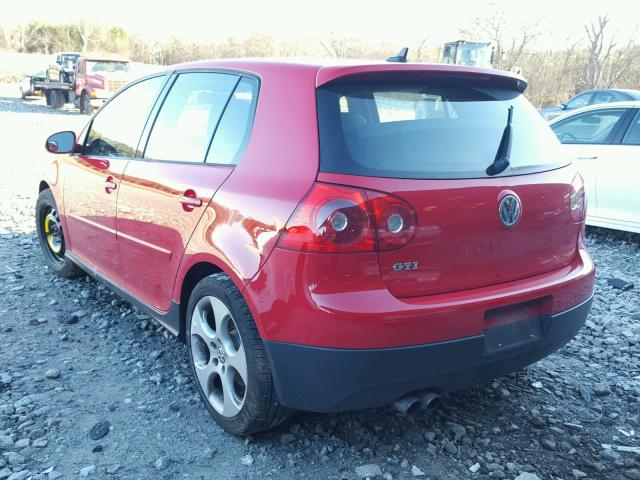 WVWHV71KX9W130486 - 2009 VOLKSWAGEN GTI RED photo 3