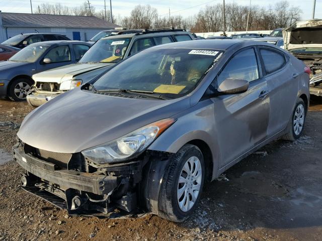 5NPDH4AE1CH144370 - 2012 HYUNDAI ELANTRA GL TAN photo 2