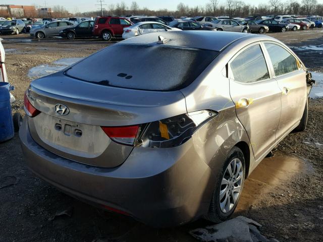 5NPDH4AE1CH144370 - 2012 HYUNDAI ELANTRA GL TAN photo 4