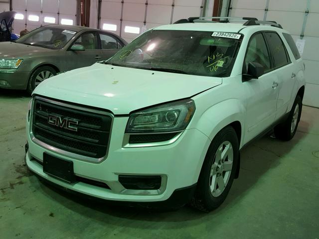 1GKKVPKD9GJ204081 - 2016 GMC ACADIA SLE WHITE photo 2