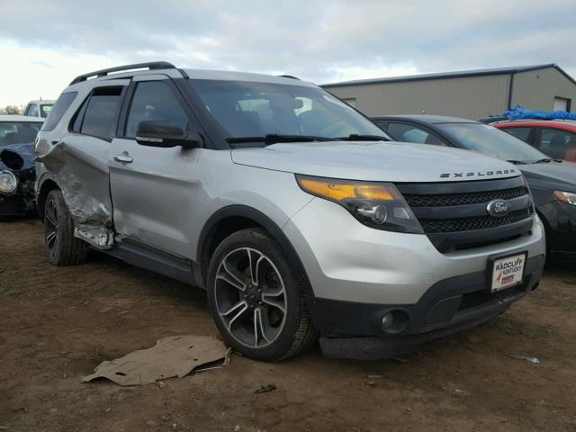 1FM5K8GT4DGC13170 - 2013 FORD EXPLORER S SILVER photo 1