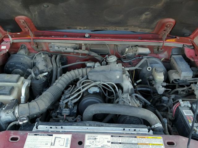 4F4YR12C3WTM40606 - 1998 MAZDA B2500 RED photo 7