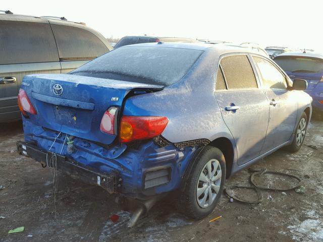 JTDBL40E999029573 - 2009 TOYOTA COROLLA BA BLUE photo 4