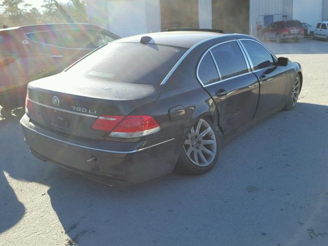 WBAHN83526DT39349 - 2006 BMW 750 LI BLACK photo 4