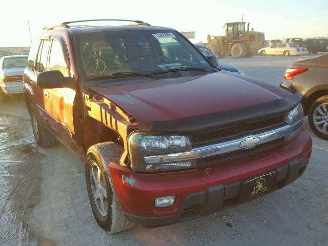 1GNDT13S032323816 - 2003 CHEVROLET TRAILBLAZE MAROON photo 1