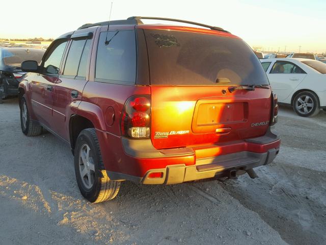 1GNDT13S032323816 - 2003 CHEVROLET TRAILBLAZE MAROON photo 3