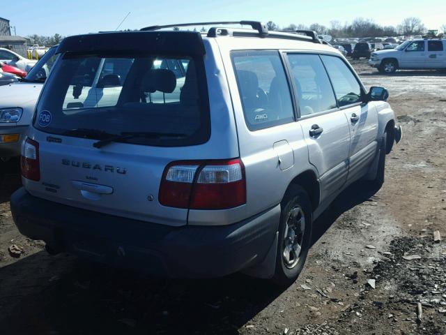 JF1SF63522H732142 - 2002 SUBARU FORESTER L GRAY photo 4