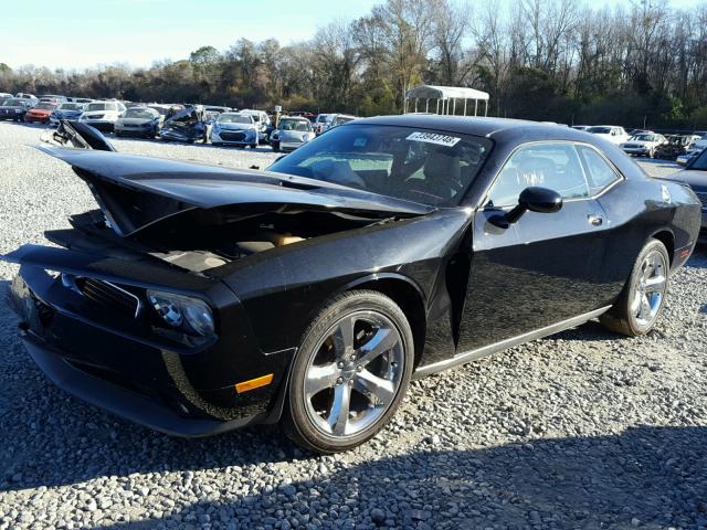 2C3CDYAG5CH269546 - 2012 DODGE CHALLENGER BLACK photo 2