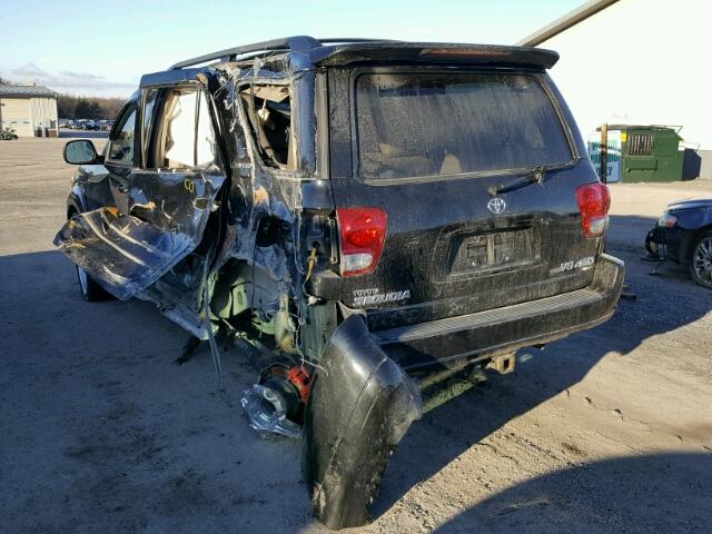 5TDBT48A35S240040 - 2005 TOYOTA SEQUOIA LI BLACK photo 3