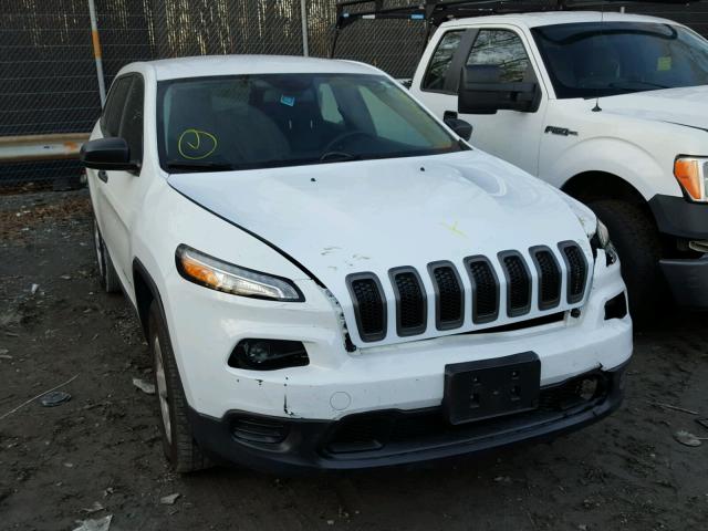 1C4PJMAB9EW178593 - 2014 JEEP CHEROKEE S WHITE photo 1