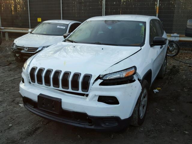 1C4PJMAB9EW178593 - 2014 JEEP CHEROKEE S WHITE photo 2