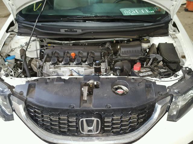 19XFB2F84EE208216 - 2014 HONDA CIVIC EX თეთრი ფოტო 7