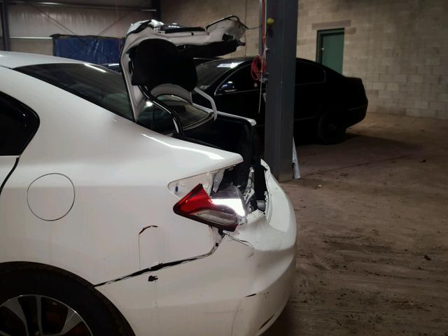 19XFB2F84EE208216 - 2014 HONDA CIVIC EX თეთრი ფოტო 9