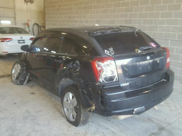 1B3HB48B57D260229 - 2007 DODGE CALIBER SX BLACK photo 3