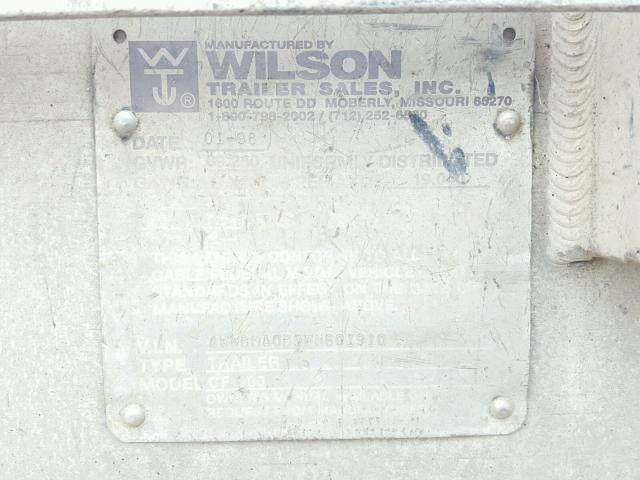 4WWBMA0B9WN601910 - 1996 WILSON FLATBEDTRL SILVER photo 10