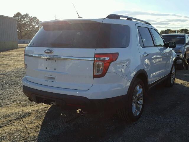 1FM5K7D88EGB99978 - 2014 FORD EXPLORER X WHITE photo 4