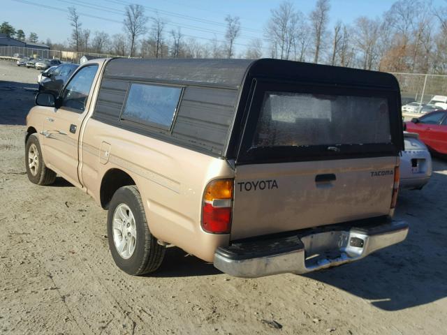 4TANL42N5YZ581883 - 2000 TOYOTA TACOMA GOLD photo 3