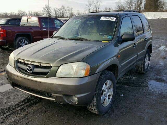 4F2YU08132KM11971 - 2002 MAZDA TRIBUTE LX GREEN photo 2