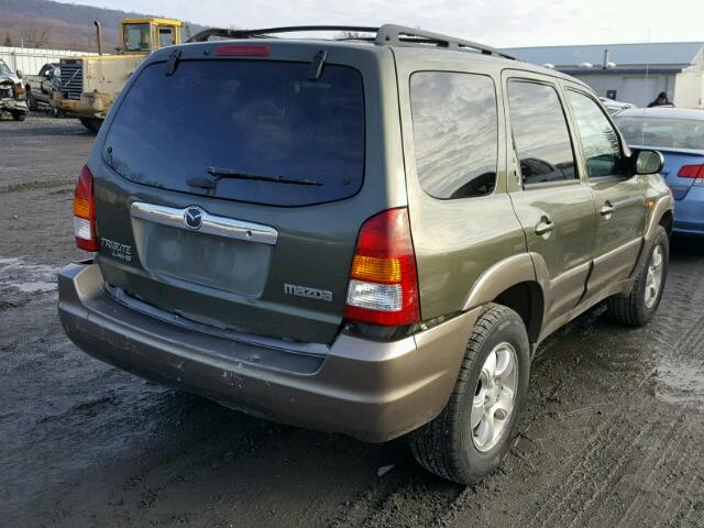 4F2YU08132KM11971 - 2002 MAZDA TRIBUTE LX GREEN photo 4