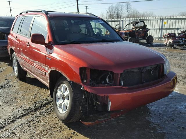 JTEHF21A030158309 - 2003 TOYOTA HIGHLANDER RED photo 1