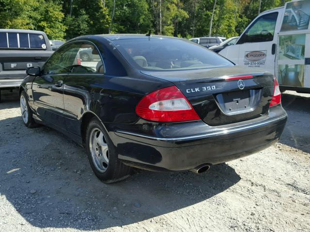 WDBTJ56H17F213050 - 2007 MERCEDES-BENZ CLK 350 BLACK photo 3