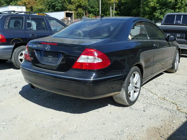 WDBTJ56H17F213050 - 2007 MERCEDES-BENZ CLK 350 BLACK photo 4