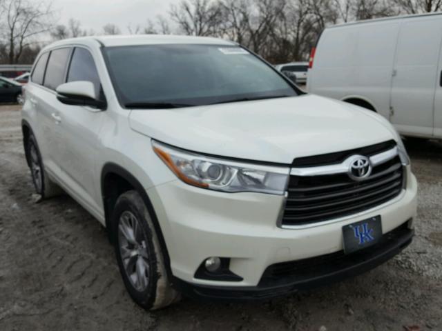 5TDZKRFH4FS097065 - 2015 TOYOTA HIGHLANDER WHITE photo 1