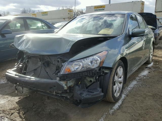 1HGCP26858A098824 - 2008 HONDA ACCORD EXL GREEN photo 2