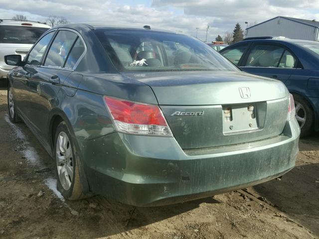 1HGCP26858A098824 - 2008 HONDA ACCORD EXL GREEN photo 3