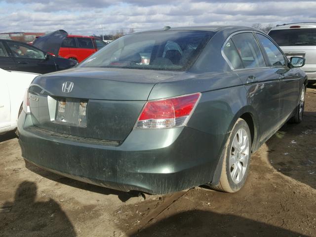 1HGCP26858A098824 - 2008 HONDA ACCORD EXL GREEN photo 4