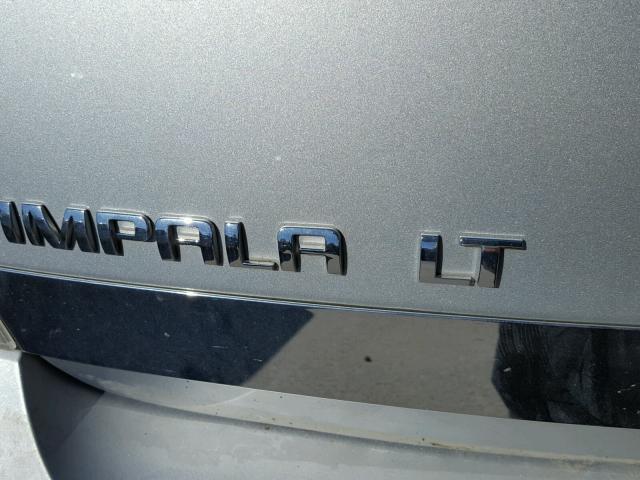 2G1WG5EK1B1295672 - 2011 CHEVROLET IMPALA LT SILVER photo 9