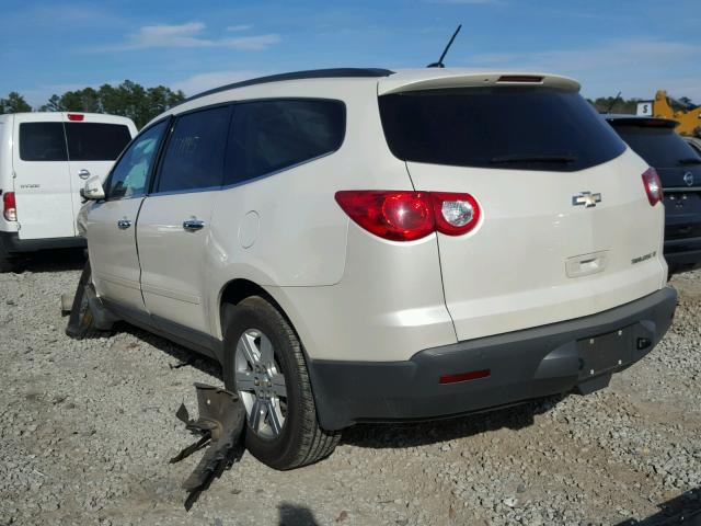 1GNKRGED6CJ333926 - 2012 CHEVROLET TRAVERSE L WHITE photo 3