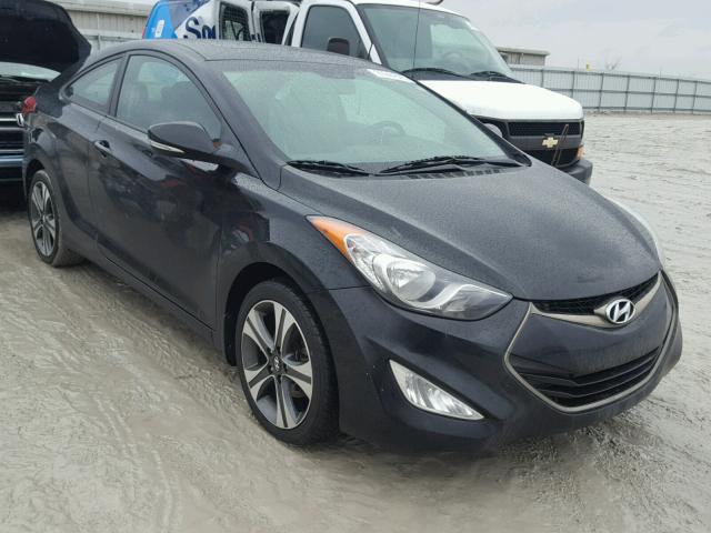 KMHDH6AE5DU013344 - 2013 HYUNDAI ELANTRA CO BLACK photo 1