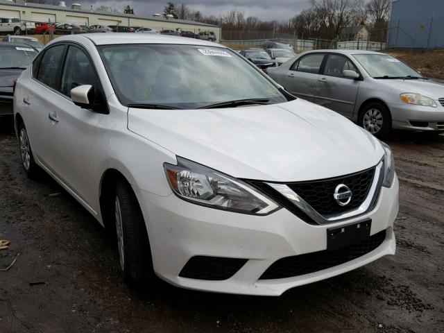 3N1AB7AP7HY300528 - 2017 NISSAN SENTRA S WHITE photo 1