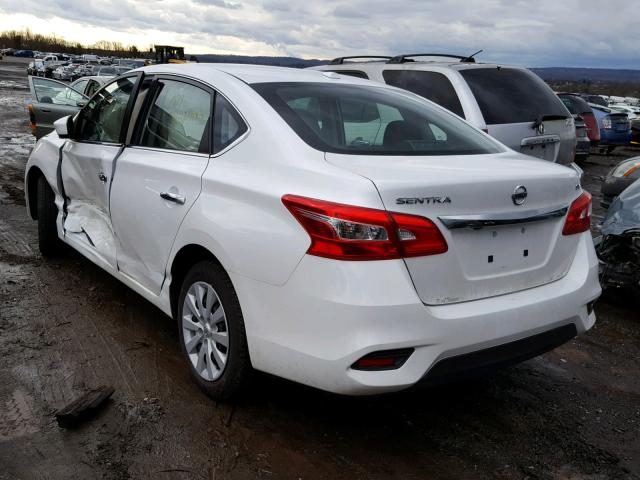 3N1AB7AP7HY300528 - 2017 NISSAN SENTRA S WHITE photo 3