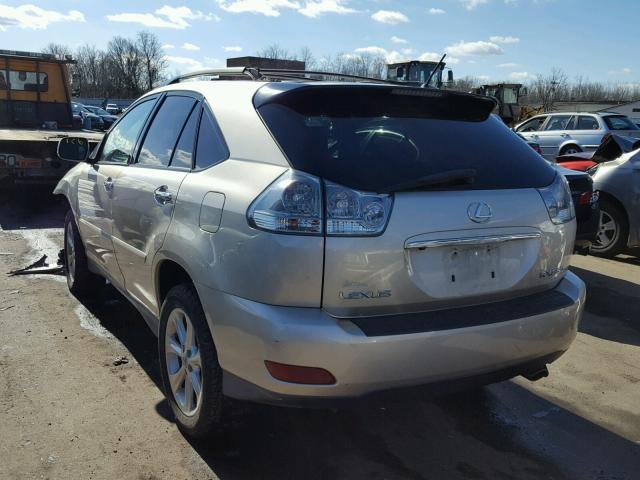 2T2HK31U78C064176 - 2008 LEXUS RX 350 TAN photo 3