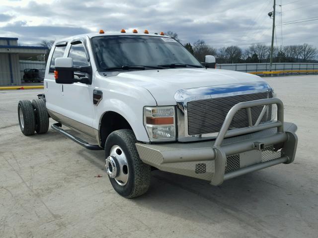 1FTWW33R38EB27490 - 2008 FORD F350 SUPER WHITE photo 1