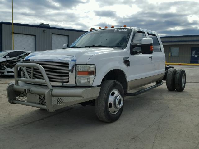 1FTWW33R38EB27490 - 2008 FORD F350 SUPER WHITE photo 2