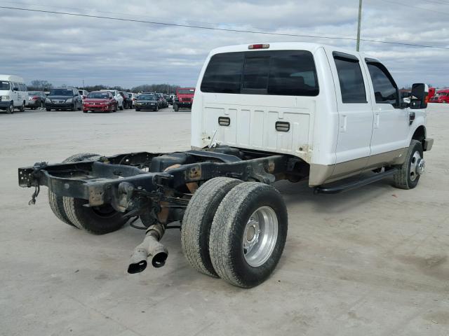 1FTWW33R38EB27490 - 2008 FORD F350 SUPER WHITE photo 4